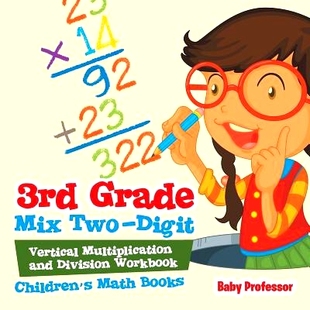 Two Multiplication 3rd Mix Math 9781541904590 预订 Children’s Digit Grade Division and Vertical Books Workbook