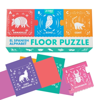 预订 El Spanish Alphabet Jumbo Floor Puzzle: Papel-Picado Inspired 27-Piece ABC Jigsaw Puzzle: 9781963183160