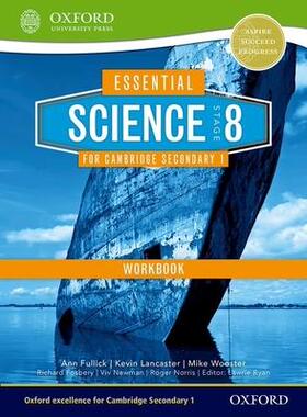 [预订]Science for Cambridge Secondary 1- Stage 8 Workbook 9781408520680