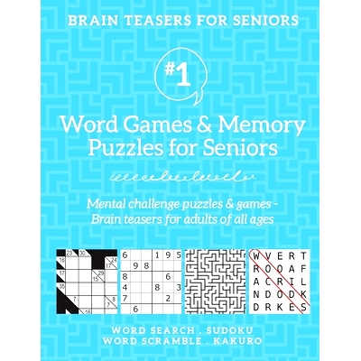 预订 Brain Teasers for Seniors #1: Word Games & Memory Puzzles for Seniors. Mental challenge puzzles & games - Brain tea