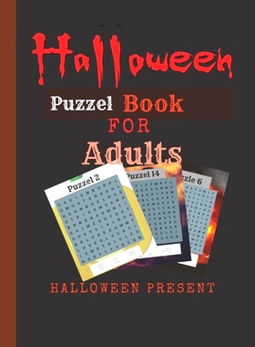 预订 Halloween puzzel book for adults: Spooky puzzel book for adults: 9798849226033