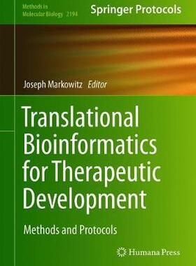 【预订】Translational Bioinformatics for Therapeutic Development
