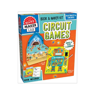 英文原版 电路实验小游戏 儿童手工书 STEAM教育体系 Circuit Games 动手能力培养 手工DIY玩具书