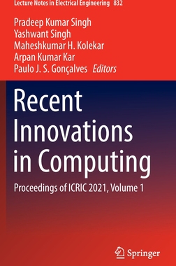 预订 Recent Innovations in Computing: Proceedings of Icric 2021, Volume 1