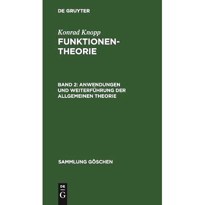 预订 Anwendungen und Weiterführung der allgemeinen Theorie: 9783111239217