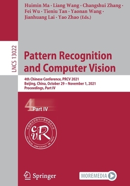 【预订】Pattern Recognition and Computer Vision 9783030880125