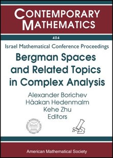 Spaces and Complex 预售 Analysis Bergman Topics Related