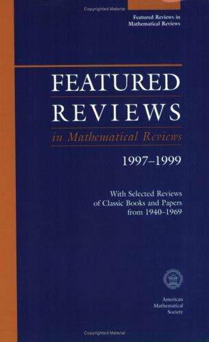 [预订]Featured Reviews in Mathematical Reviews 1995-1999 9780821826317