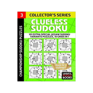 [预订]Clueless Sudoku: 101 Extra Special Jigsaw Sudoku Variants Puzzles, 10 grids in 1 9781696269605