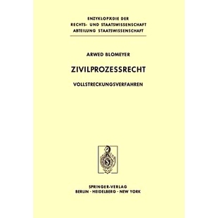 9783642661532 Vollstreckungsverfahren 预订 Zivilprozeßrecht