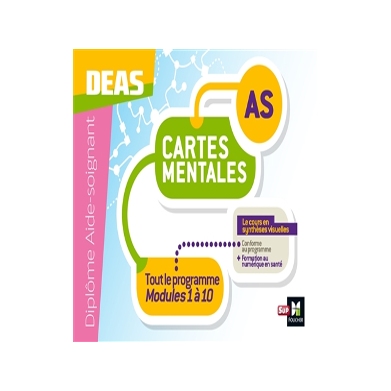预订 DEAS, tout le programme : cartes mentales : diplôme aide-soignant