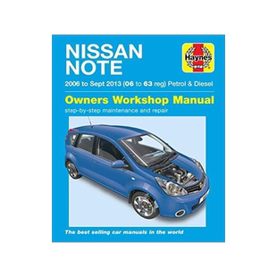 [预订]Nissan Note Petrol & Diesel (06 - Sept 13) 06 to 63 Haynes Repair Manual 9781785214110