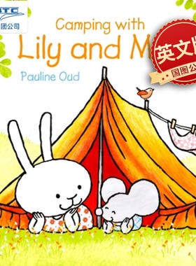 现货 Lily 和 Milo 露营 儿童启蒙绘本 2-6岁阅读入门 荷兰插画家Pauline Oud 英文原版 Camping with Lily and Milo
