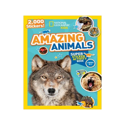 [预订]National Geographic Kids Amazing Animals Super Sticker Activity Book: 2,000 Stickers! 9781426321078