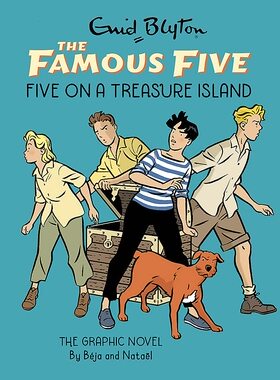 现货 Famous Five 漫画版1 布莱顿少年侦探团 Five on a Treasure Island 英文原版 Enid Blyton 图像小说 Graphic Novel