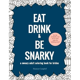 Bachelorette Book Coloring Drink Gift 预订 for Snarky and Perfect Party Game Brides The Adult Eat Sweary