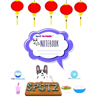 预订 SpotZ the Frenchie(R) BRANDED RULED COMPOSITION *TEBOOK: 120 pages - 8″x10″ - Softcover - Branded - Of