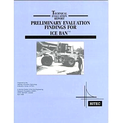 预订 Preliminary Evaluation Findings for ICE BAN: Technical Evaluation Report: 9780784403402