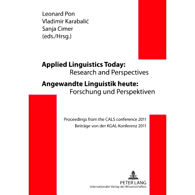预订 Applied Linguistics Today- Research and Perspectives - Angewandte Linguistik heute- Forschung und Perspektiven: Pro