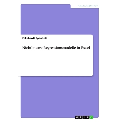 预订 Nichtlineare Regressionsmodelle in Excel: 9783346276575