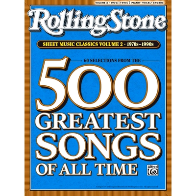 现货 滚石杂志 经典摇滚歌曲乐谱2 英文原版 Rolling Stone Sheet Music Classics, Vol 2: 1970s-1990s