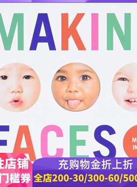 现货 英文原版 宝宝做鬼脸 情绪认知纸板书 低幼启蒙 Making Faces: A First Book of Emotions