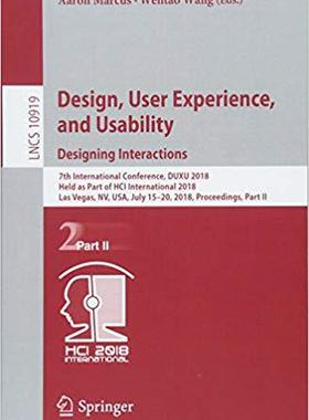 【预售】Design, User Experience, and Usability: Designing Interactions