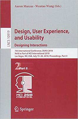 【预售】Design, User Experience, and Usability: Designing Interactions