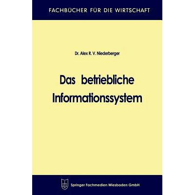 预订 Das betriebliche Informationssystem: 9783663127208
