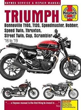 [预订]Triumph Bonneville T100, T120, Speedmaster, Bobber, Speed Twin, Thruxton, Street Twin, Cup, Scramble 9781785214493
