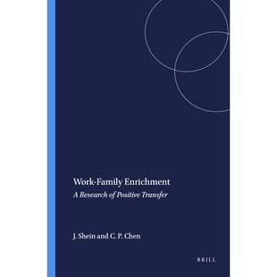 Positive Work Research 预订 Transfer 研究 Enrichment 丰富：积极转移 Family 9789460913808 工作家庭