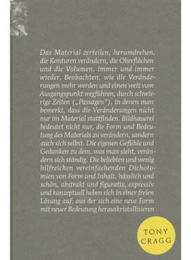 预订 Tony Cragg: Matrix: 9783869843780