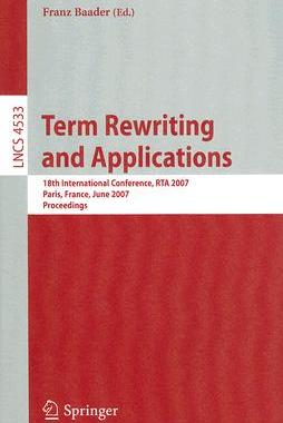 【预订】Term Rewriting and Applications