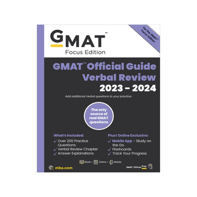 预订 GMAT Official Guide Verbal Review 2023-2024, Focus Edition