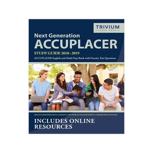 [预订]Next Generation Accuplacer Study Guide 2018-2019: Accuplacer English and Math Prep Book with Practic 9781635302301