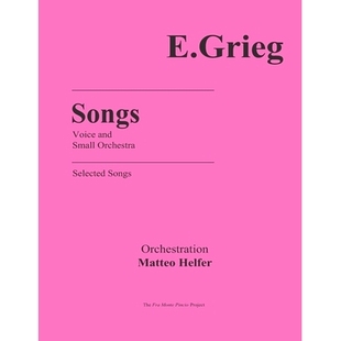 Songs 预订 Selected Grieg 9798377255192 Edvard