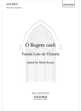 预订 O Regem caeli 天空之王：上声部无伴奏圣诞颂歌: 9780193554382