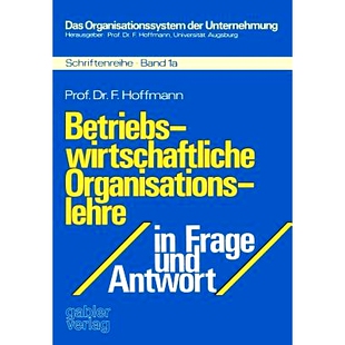 Organisationslehre Frage und 9783409310444 预订 Antwort Betriebswirtschaftliche