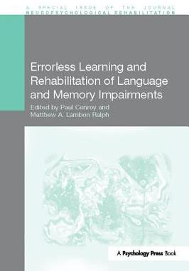【预订】Errorless Learning and Rehabilitation of Language and Memory Impairments