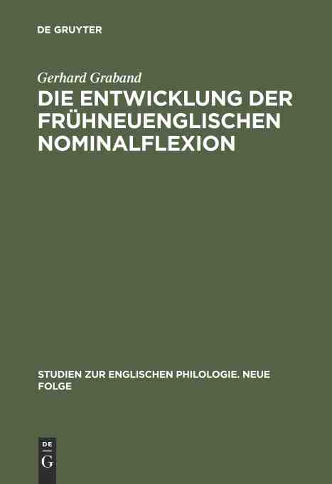 【预订】Die Entwicklung der frühneuenglischen Nominalflexion 9783111273983