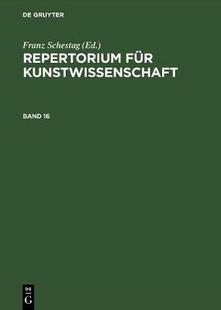 FÜR REPERTORIUM KUNSTWISSENSCHAFT 9783111076034 预订