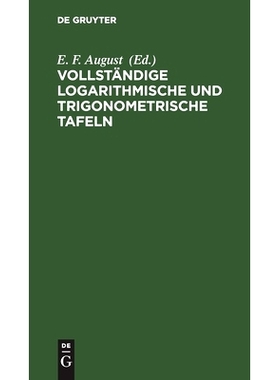 预订 Vollständige logarithmische und trigonometrische TAFELN: 9783112511619