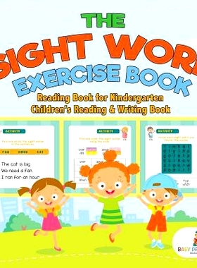 预订 The Sight Word Exercise Book - Reading Book for Kindergarten - Children’s Reading & Writing Book: 9781541928626