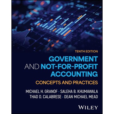 预订 Government And Not-For-Profit Accounting Concepts And Practices, 10Th Edition With Ebook Access Code *与非营利会计