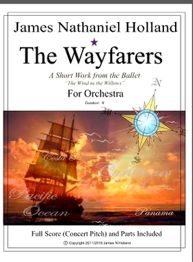 预订 The Wayfarers: A Short Piece for Orchestra: Full Score and Parts: 9781545293676