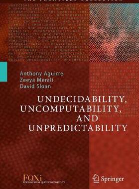 【预订】Undecidability, Uncomputability, and Unpredictability 9783030703530