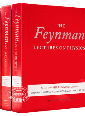 现货 英文原版 费曼物理学讲义合集 3册精装 The Feynman Lectures on Physics, Boxed Set
