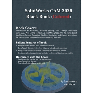 预订 SolidWorks CAM 2026 Black Book: (Colored): 9781774591918