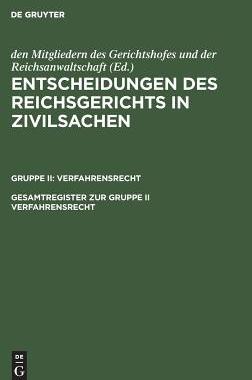 【预订】Gesamtregister zur Gruppe II Verfahrensrecht 9783110987300