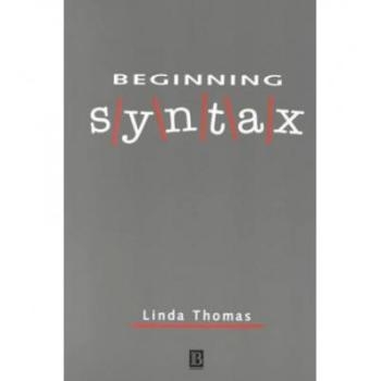 预订 Beginning Syntax 初级句法: 9780631188261